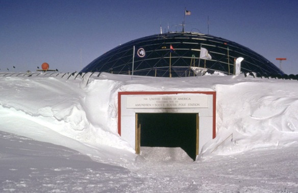 Entrance to Amundsen-Scott South Pole Station (photo via wikipedia)